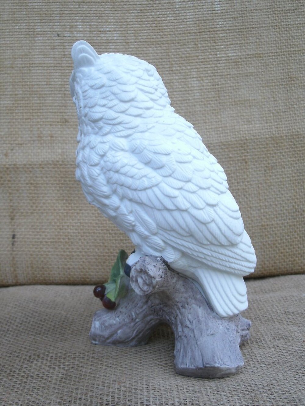 Vintage Andrea by Sadek White Owls Porcelain Figurine - Picture 7 of 16